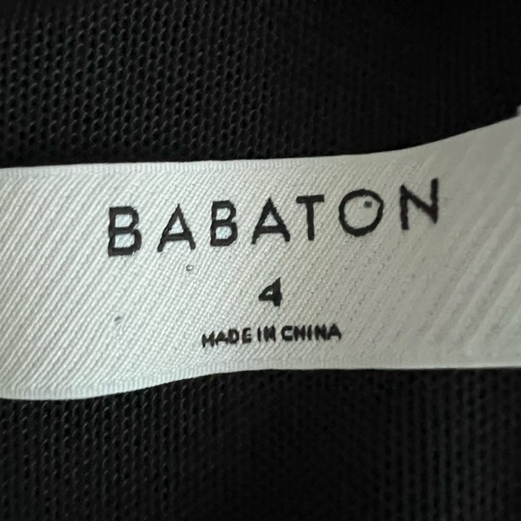 Aritzia- Babaton Mini Satin Black Dress Size 4 - Picture 6 of 10